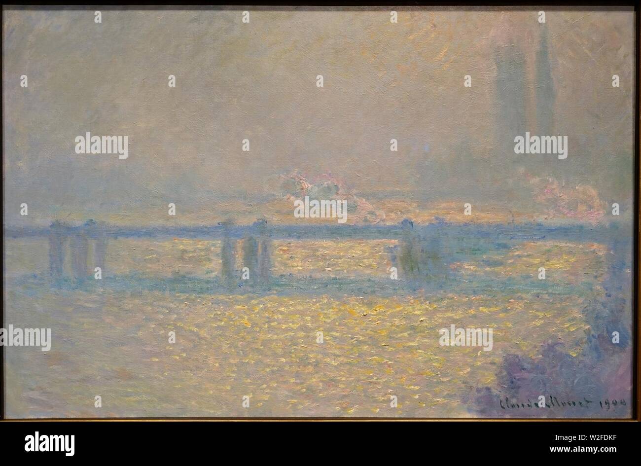 Il ponte di Charing Cross di Claude Monet, 1900, olio su tela Foto Stock