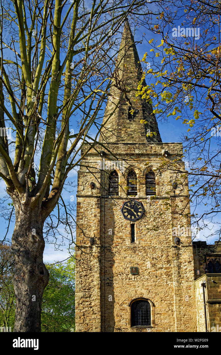 UK,Derbyshire,Eckington,St Peter & St Pauls Chiesa Foto Stock