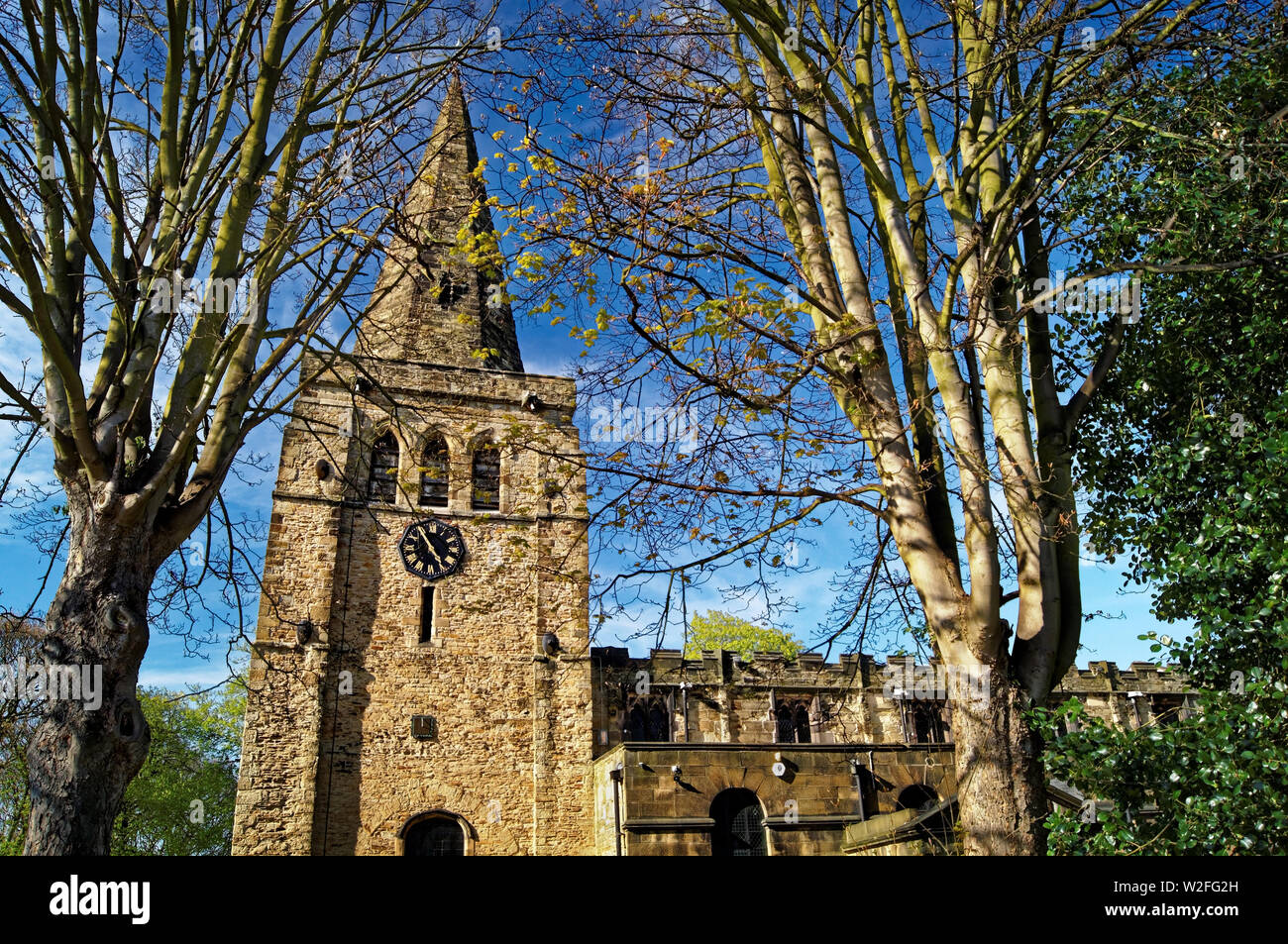 UK,Derbyshire,Eckington,St Peter & St Pauls Chiesa Foto Stock