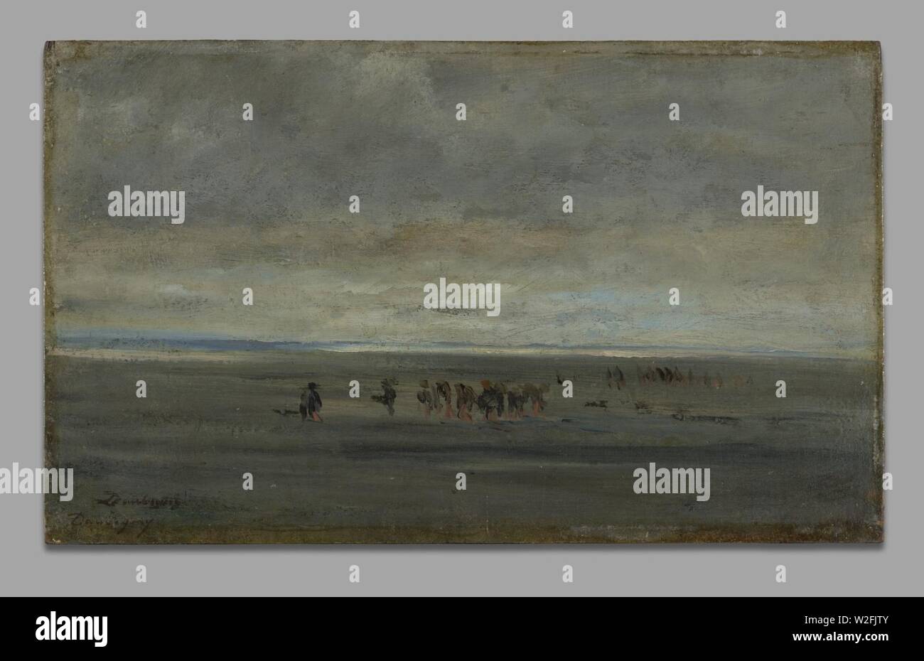 Charles-François Daubigny - Clam Digger Foto Stock