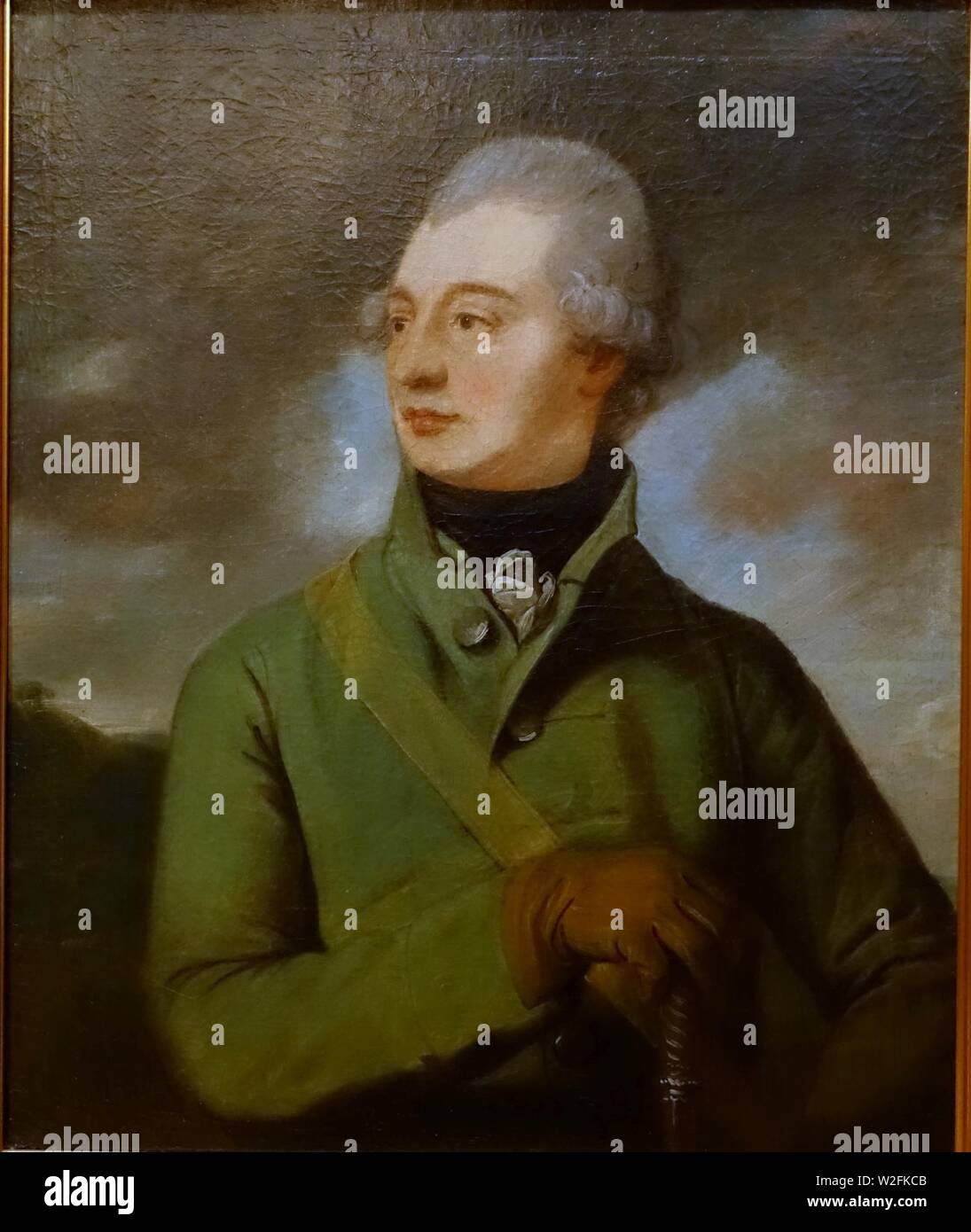 Charles-Louis Tarieu, Chevalier de la Naudiere (1743-1811), artista sconosciuto, 1800, olio su tela - Château Ramezay - Montreal, Canada - Foto Stock