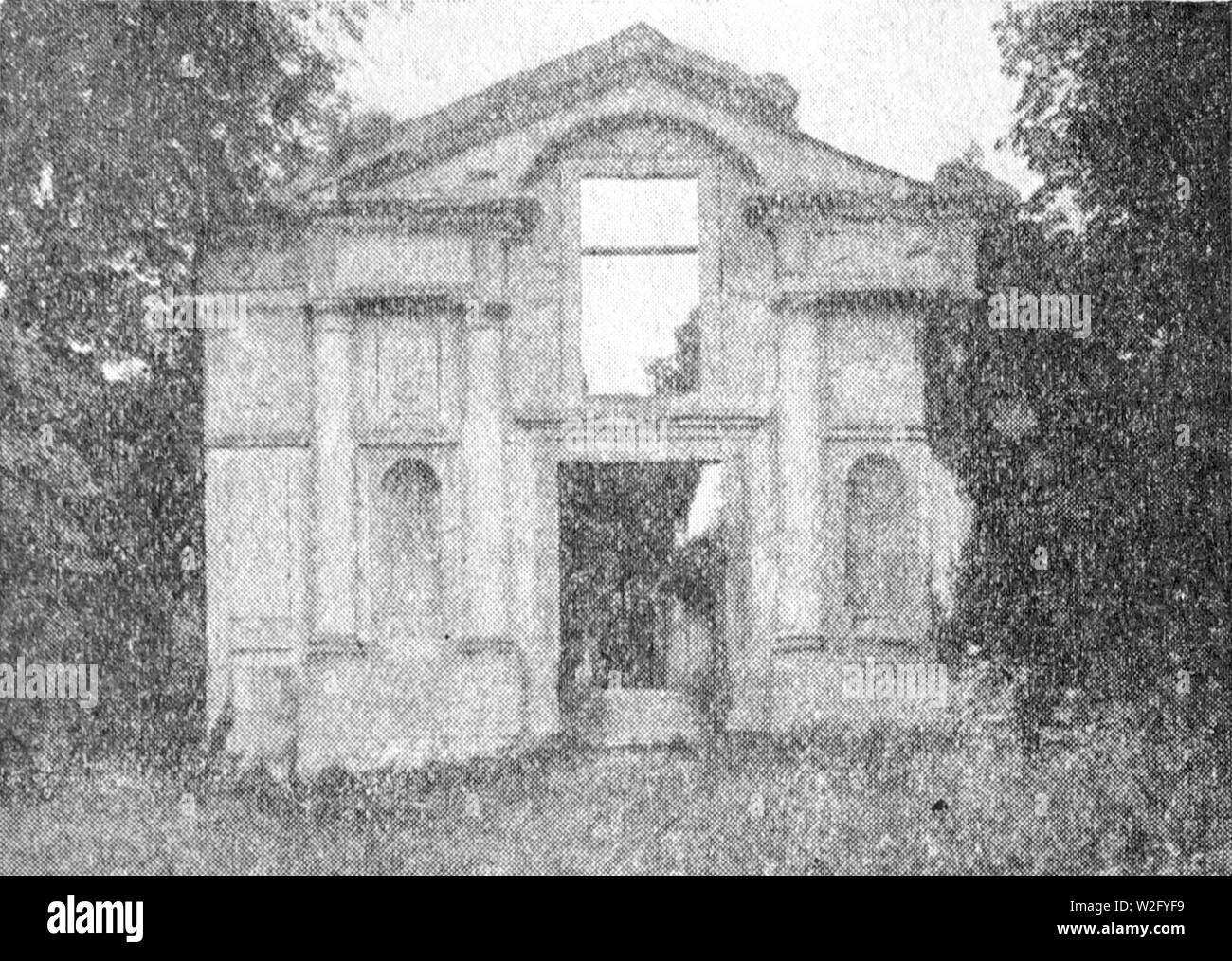 Chateau de Fere en Tardenois portail Goujon 08506. Foto Stock