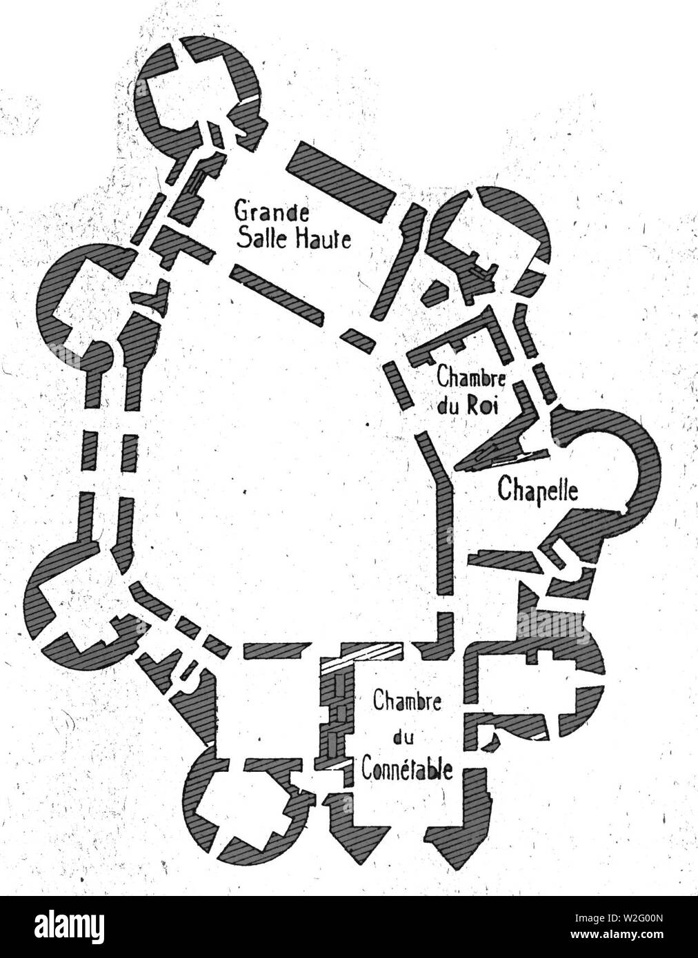 Chateau fere en tardenois 1e etage 08512. Foto Stock