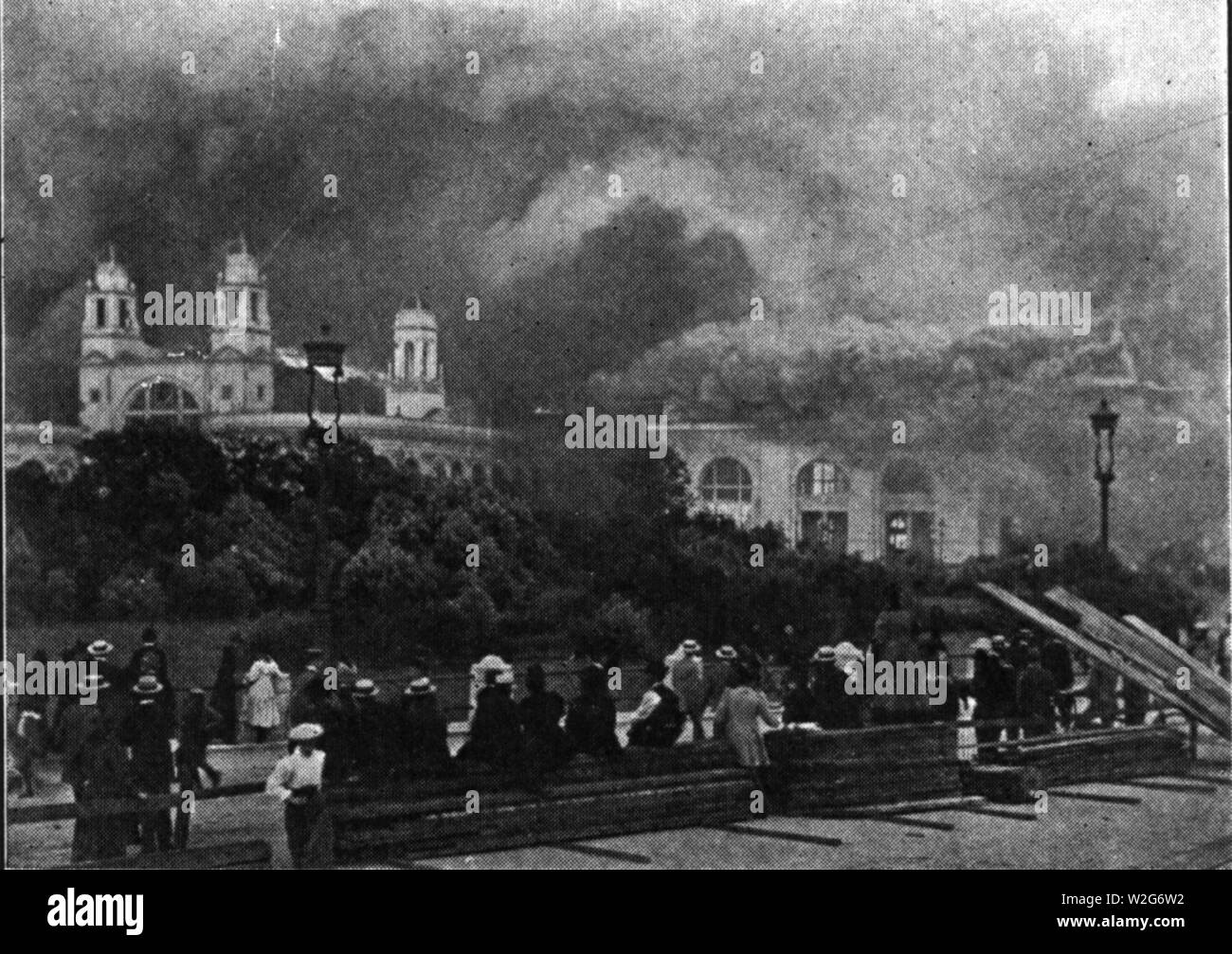 Expo di Chicago White City fire. Foto Stock