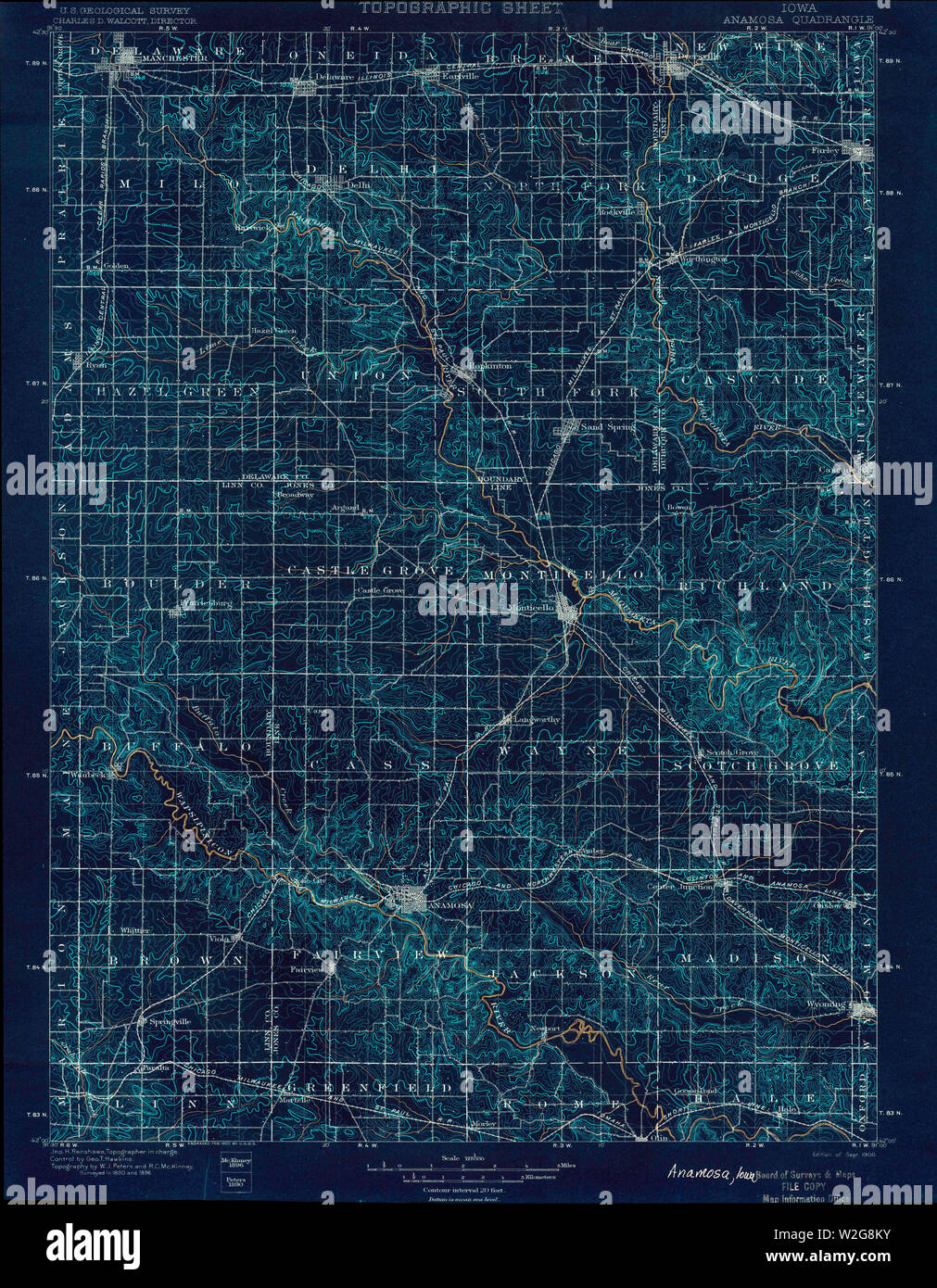 Mappa di anamosa immagini e fotografie stock ad alta risoluzione Alamy