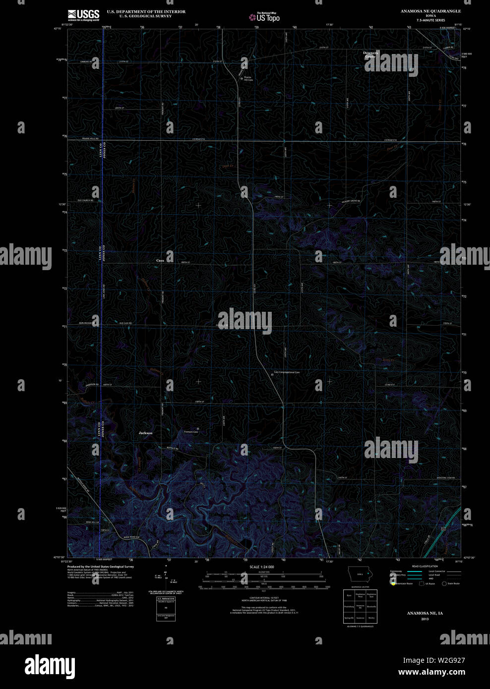 Mappa di anamosa immagini e fotografie stock ad alta risoluzione Alamy