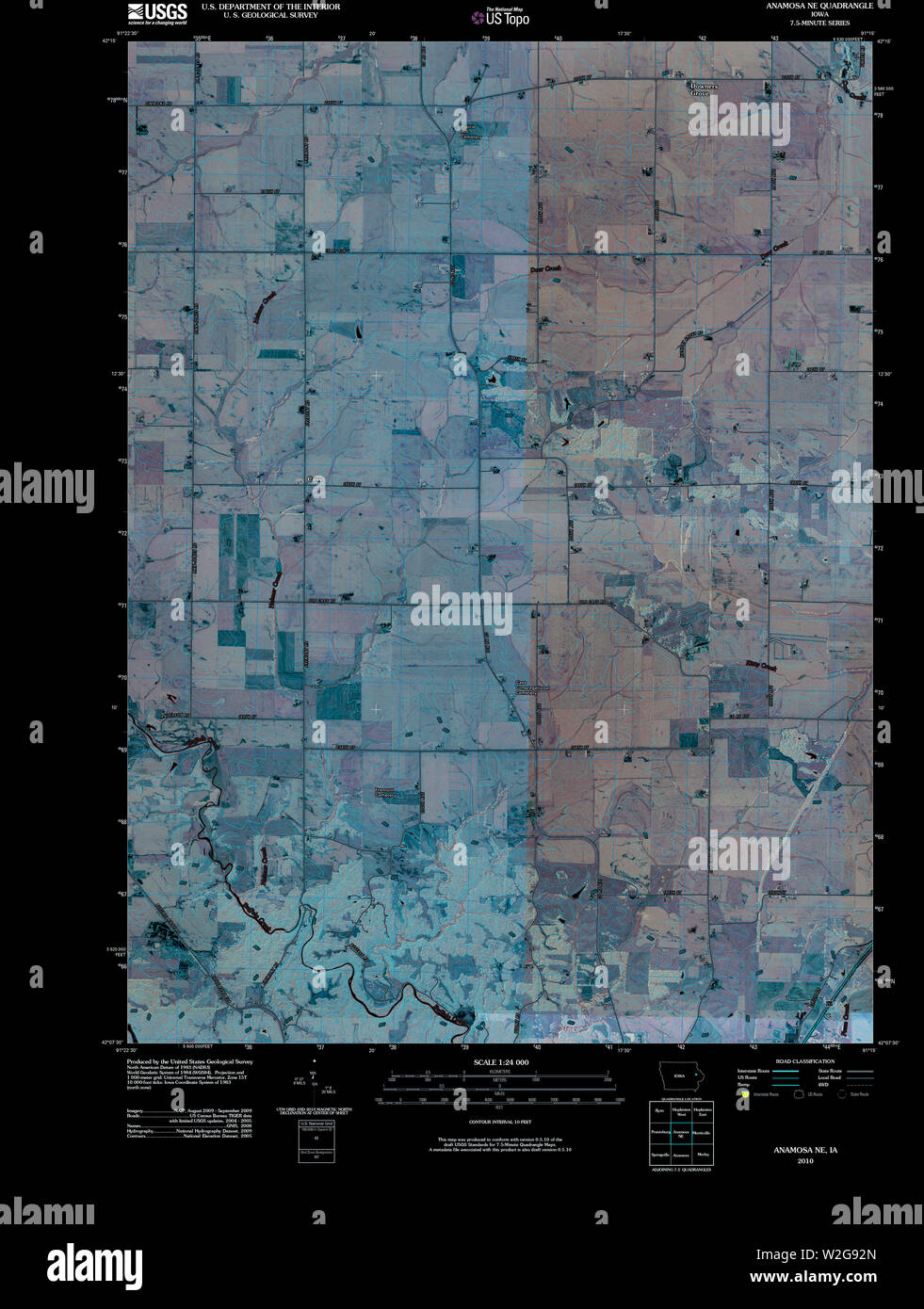 Mappa di anamosa immagini e fotografie stock ad alta risoluzione Alamy