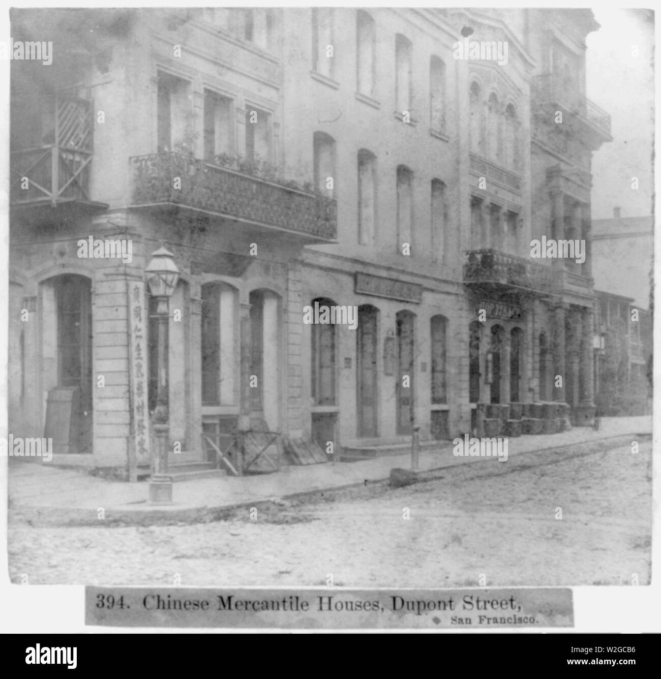 Cinese case mercantili, Dupont Street di San Francisco Foto Stock