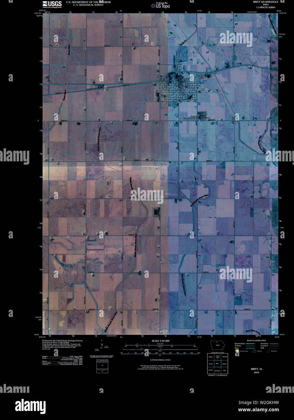Britt iowa mappa immagini e fotografie stock ad alta risoluzione Alamy
