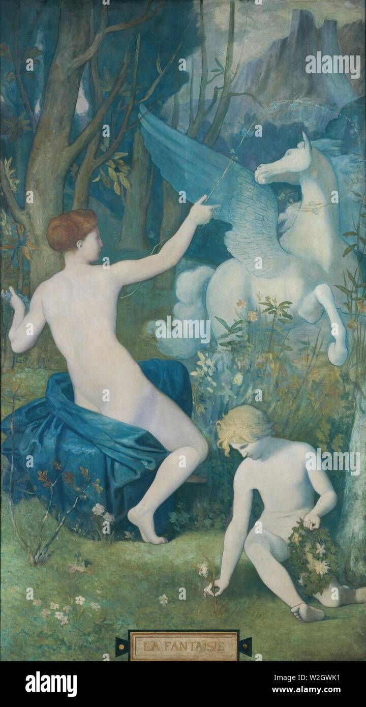 Pierre Puvis de Chavannes - Fantasy - Foto Stock