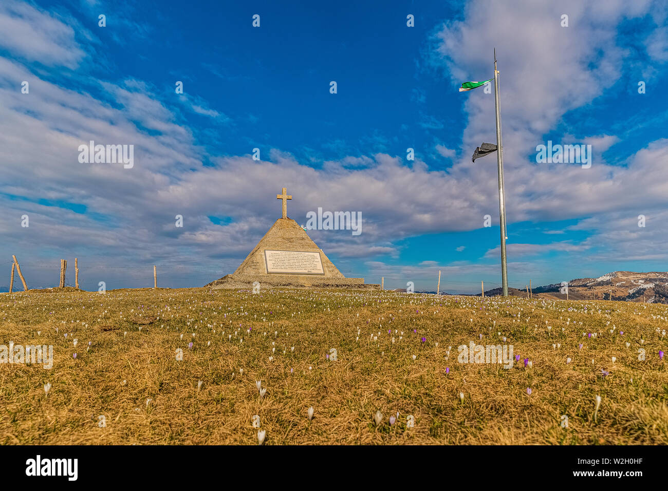 Italia Veneto Monte Grappa - Col della berretta Foto Stock