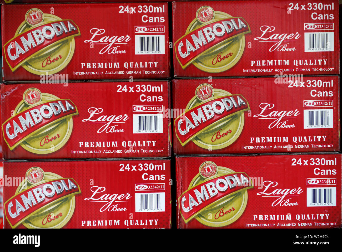 Cambogia la birra più grandi. Phnom Penh. Cambogia. Foto Stock