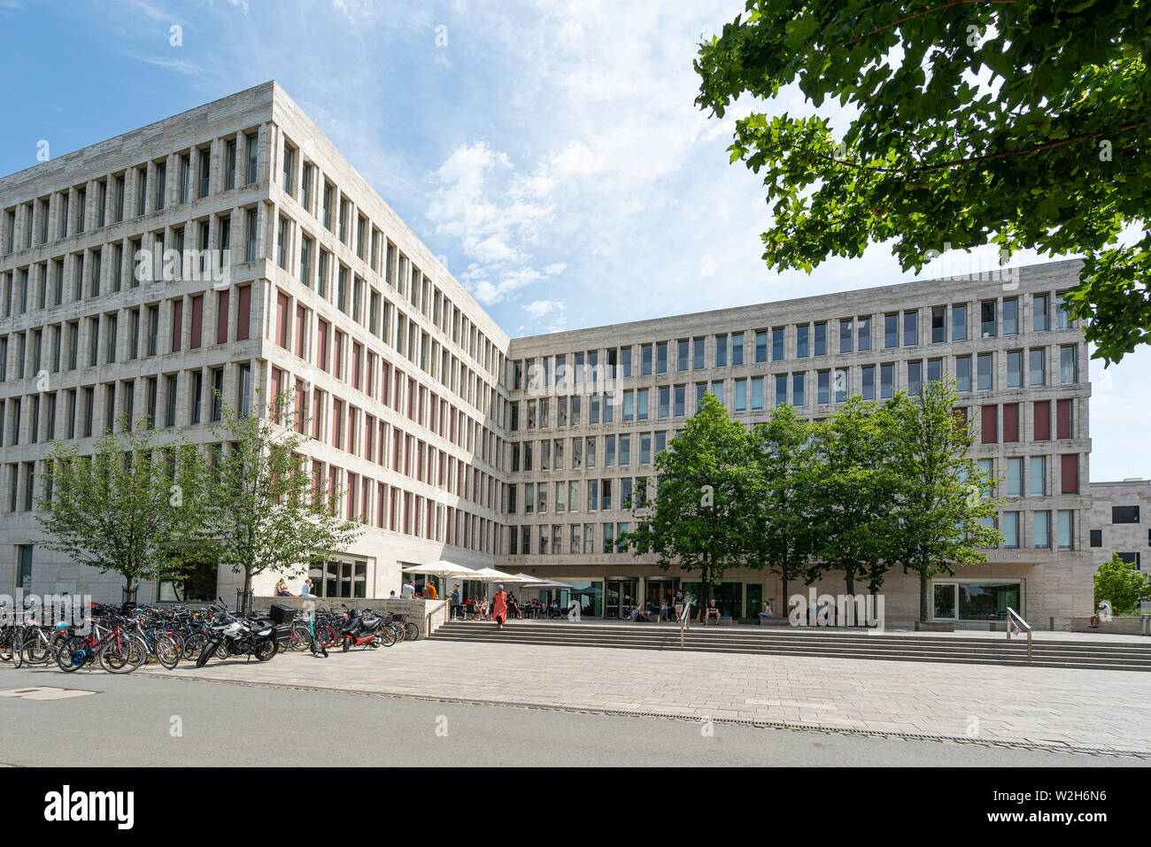 Frankfurt am Main, luglio 2019. Una vista del collegio interdisciplinare di Didattica Universitaria edificio Foto Stock