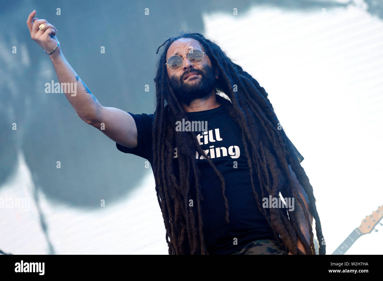 Colonia, Deutschland. 07 Luglio, 2019. Alborosie & Shengen Clan live al Summerjam 2019 a Fuhlinger vedere. Koln, 07.07.2019 | Utilizzo di credito in tutto il mondo: dpa/Alamy Live News Foto Stock