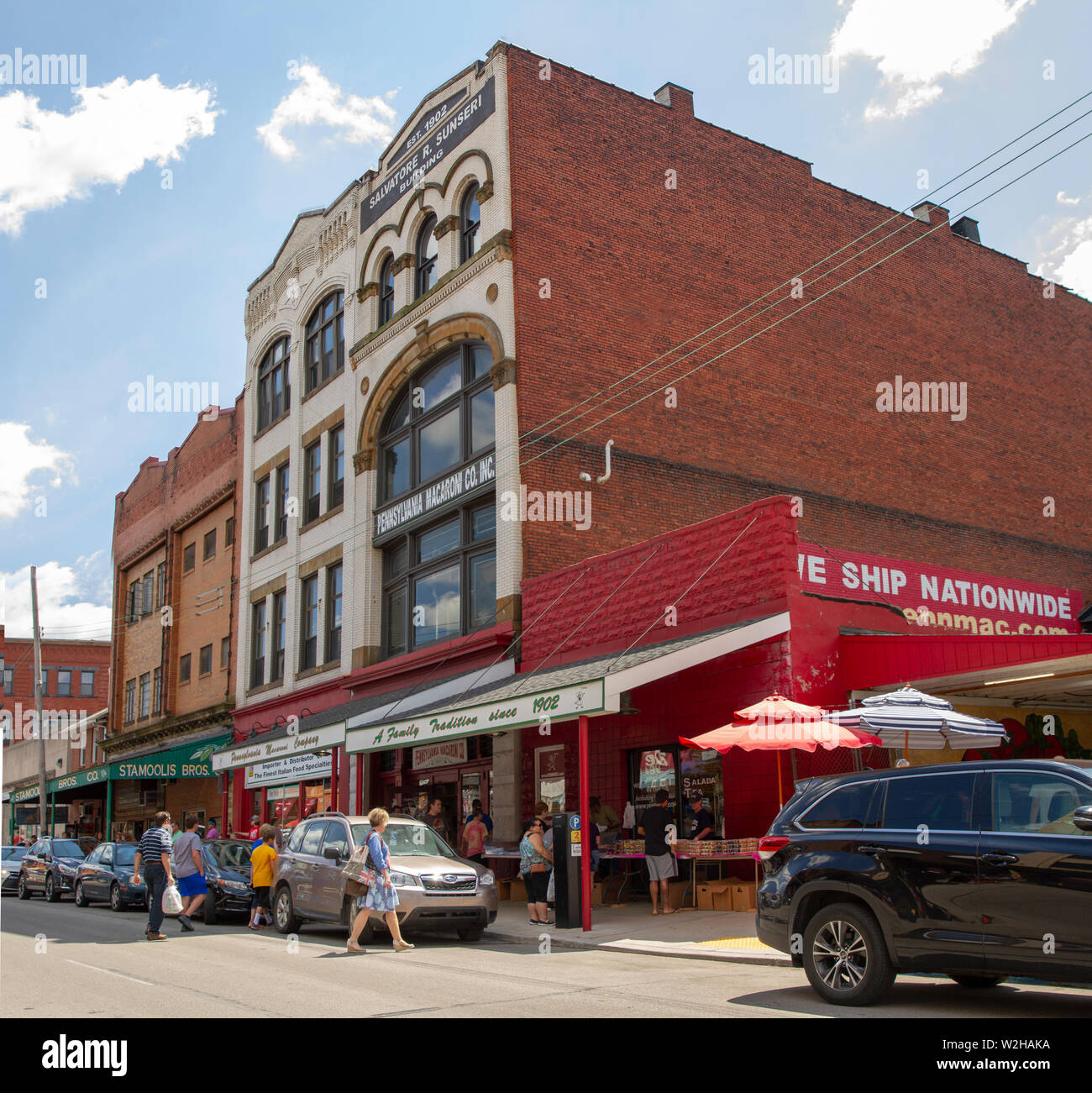 Strip District in Pittsburgh Foto Stock