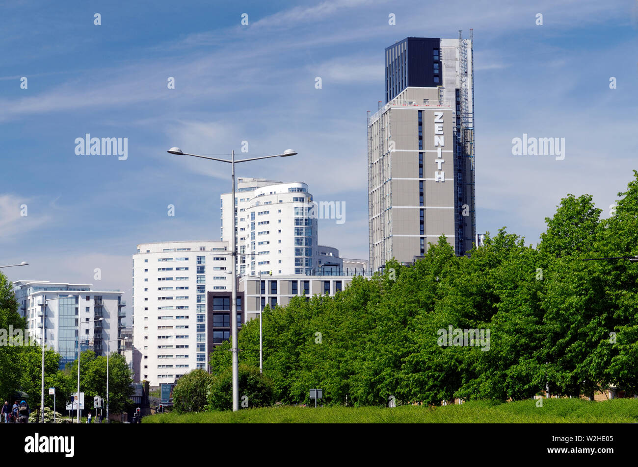 Zenith alloggi per studenti, Cardiff, Galles. Foto Stock