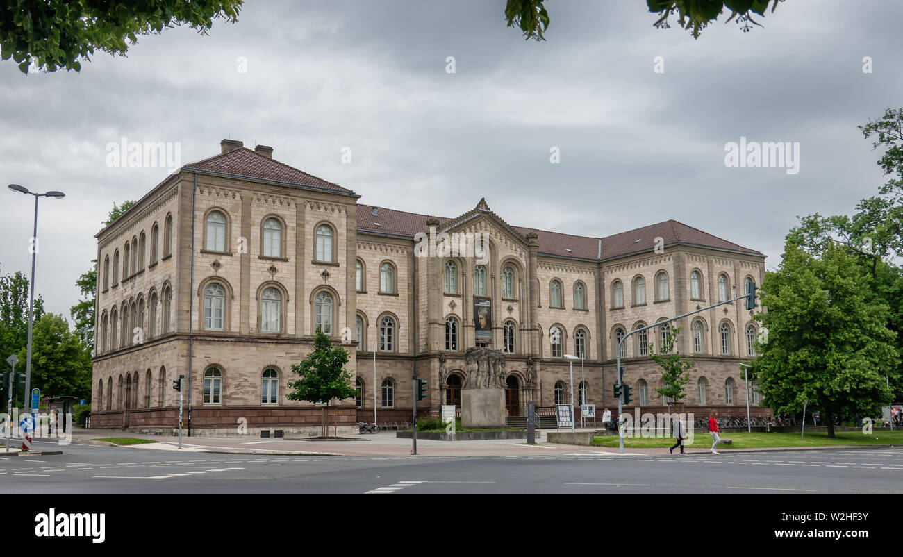 Università di Goettingen uno dei principali edifici, la Germania Foto Stock