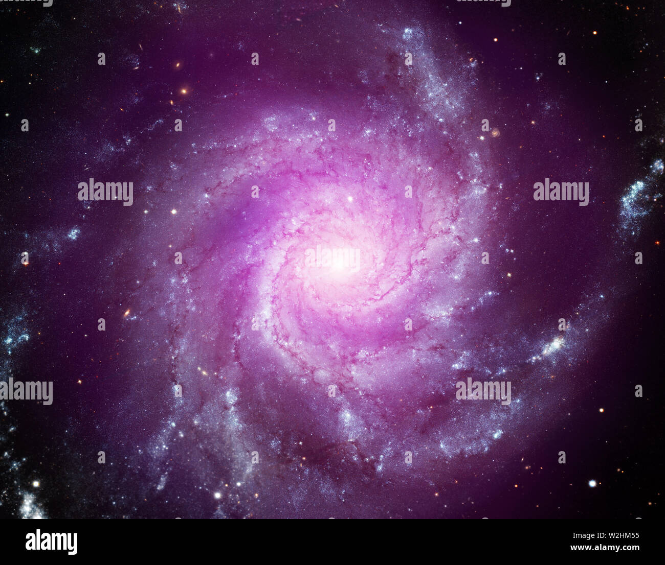 La girandola di Galaxy. Space nebula. Cluster cosmico di stelle. Lo spazio esterno lo sfondo Foto Stock