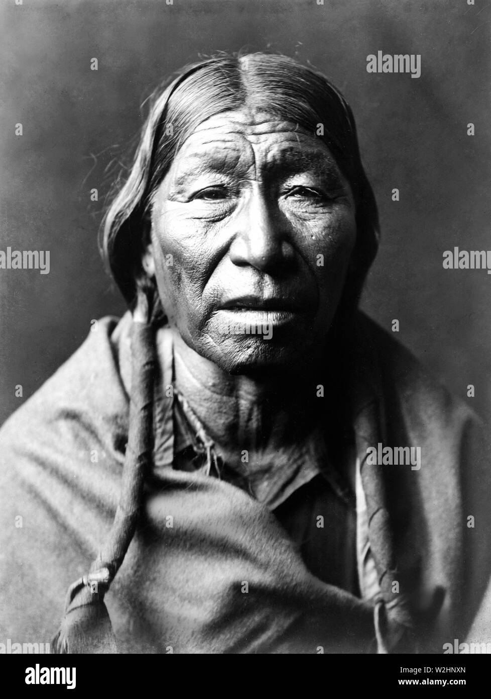 Edward S. Curtis nativi indiani americani - Maschio Cheyenne Indian ca. 1910 Foto Stock