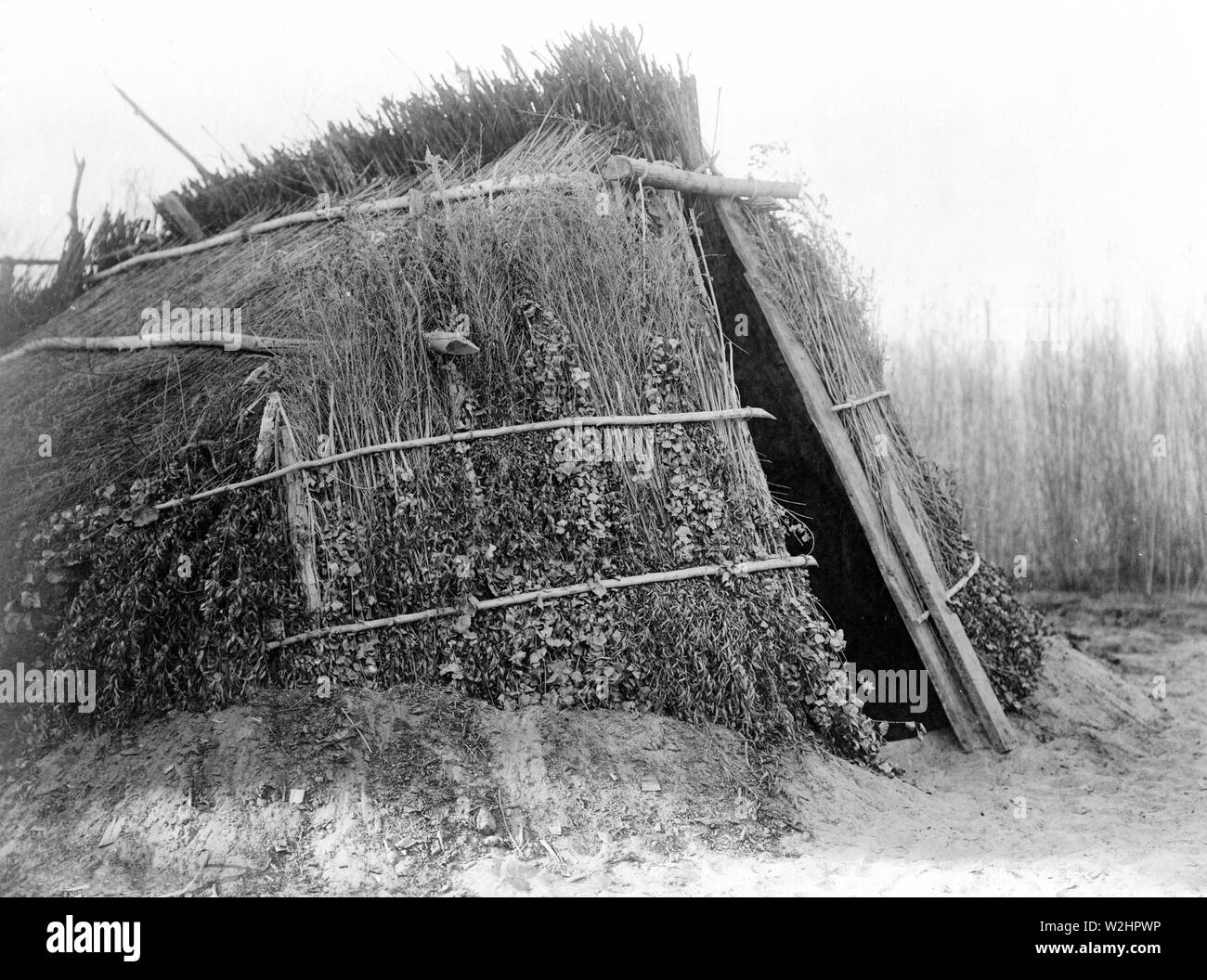 Edward S. Curtis nativi indiani americani - inizio xx secolo Chemehuevi Indian home ca. 1924 Foto Stock