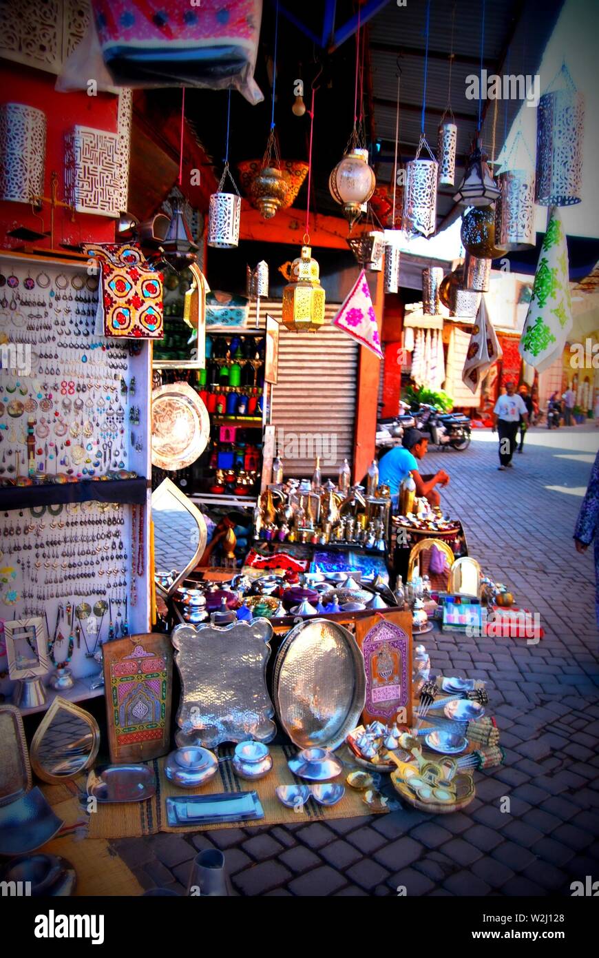 Souk di Marrakech Foto Stock