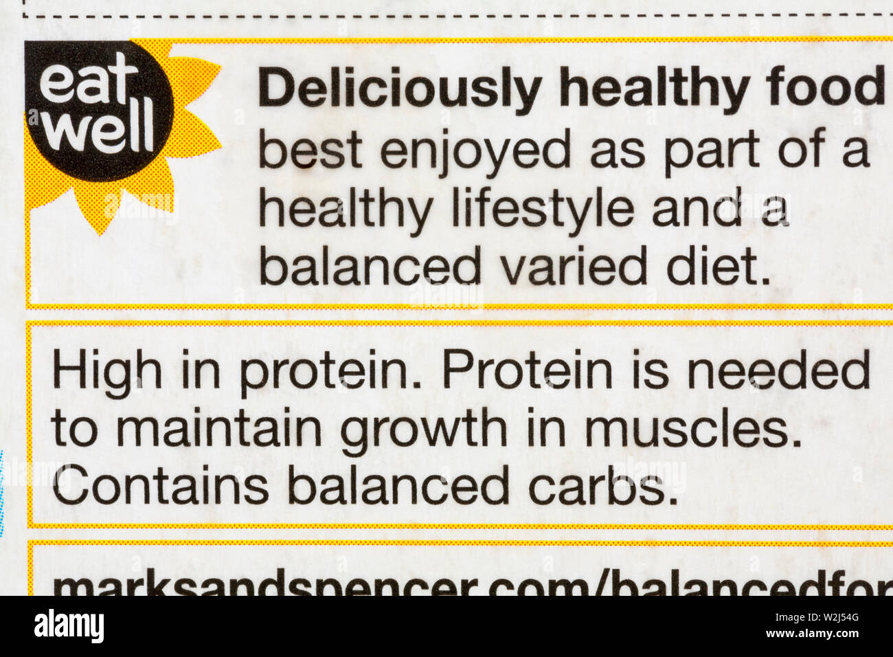 Mangiare bene - deliziosamente cibo sano meglio gustare come parte di uno stile di vita sano e di una equilibrata dieta variata. Alto in proteina Foto Stock