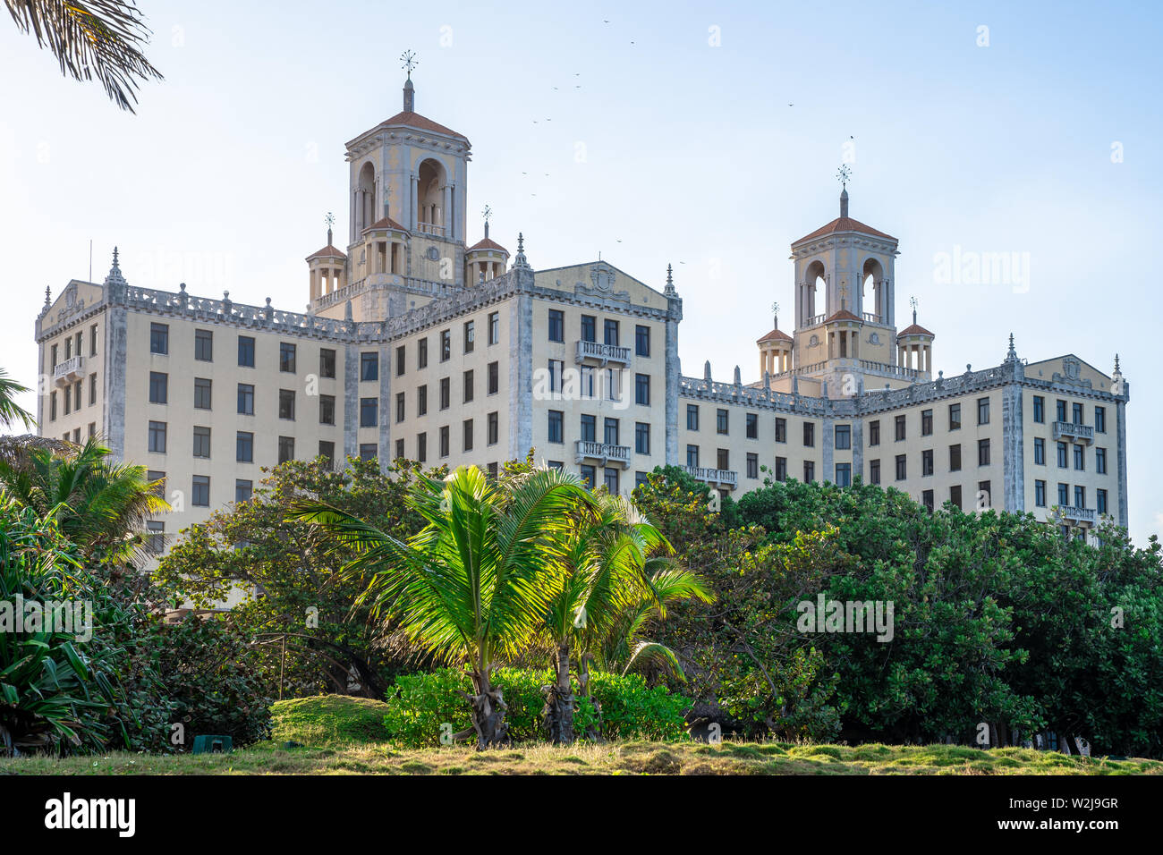 L'Avana, Cuba - Dicembre 31, 2018: Capodanno immagini dall'iconico Hotel Nacional de Cuba. Foto Stock