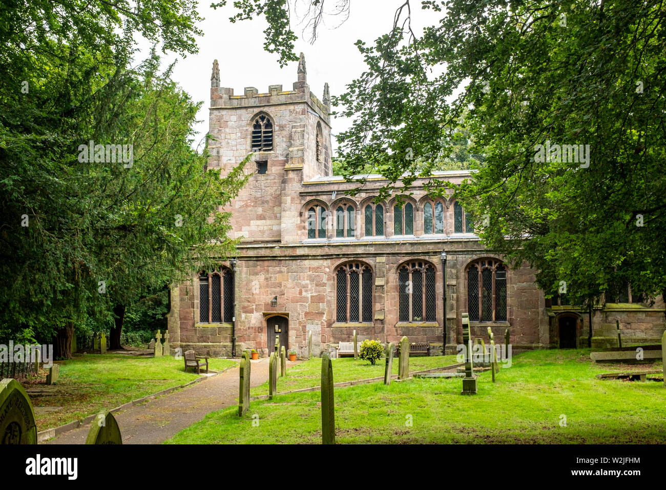 St Oswald la Chiesa in Brereton CHESHIRE REGNO UNITO Foto Stock