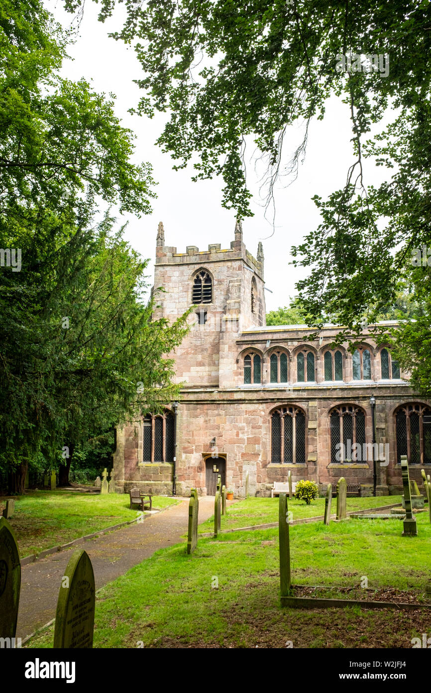 St Oswald la Chiesa in Brereton CHESHIRE REGNO UNITO Foto Stock