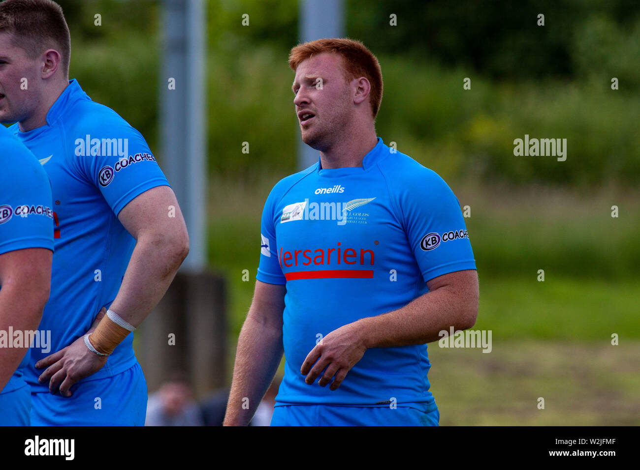 Lancaster Tigers v tutti gli ori a Pontypool Regno RFC in RFL Conferenza meridionale il 18 maggio 2019. Lewis Mitchell/AGRL Foto Stock