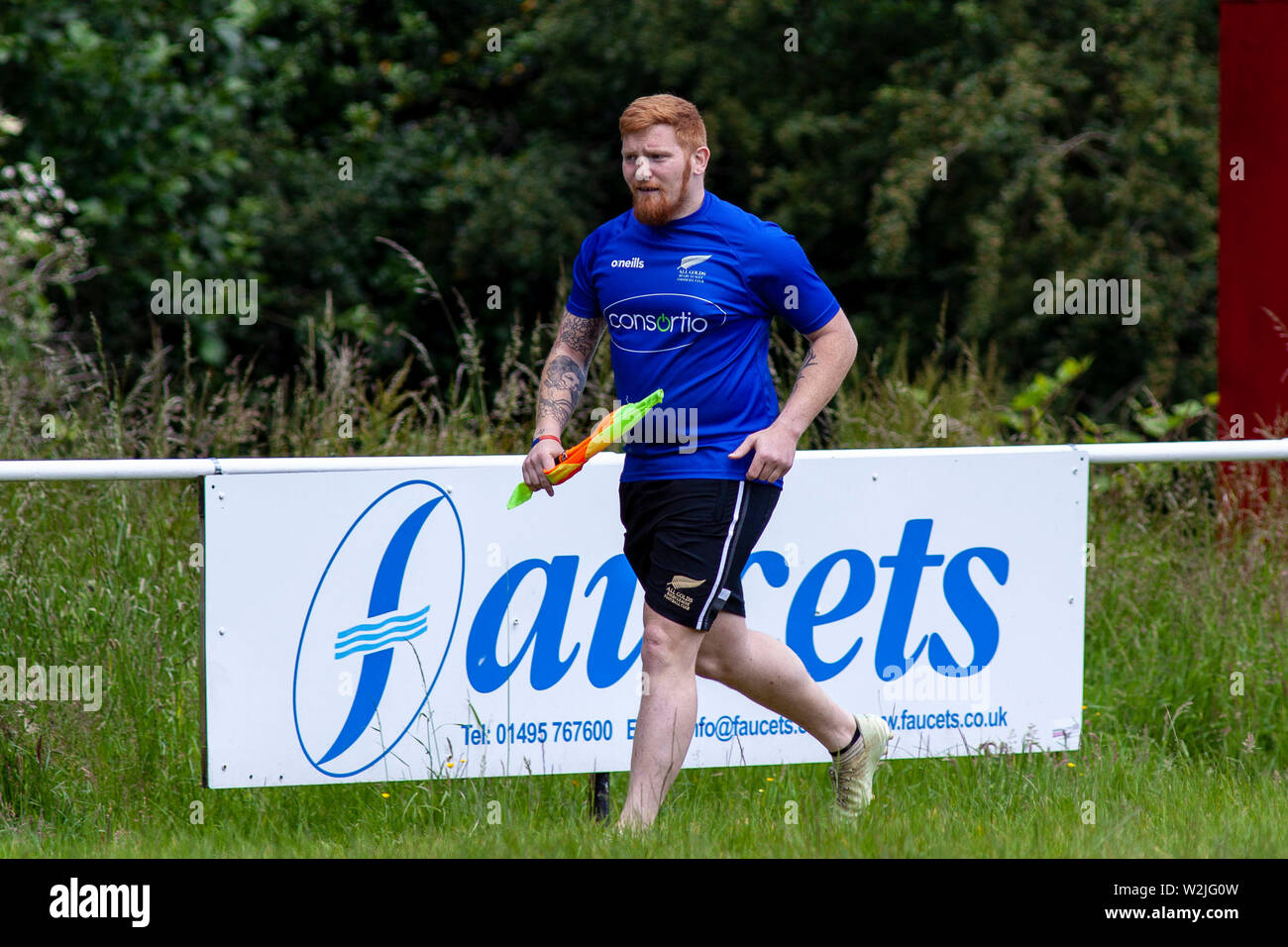 Lancaster Tigers v tutti gli ori a Pontypool Regno RFC in RFL Conferenza meridionale il 18 maggio 2019. Lewis Mitchell/AGRL Foto Stock