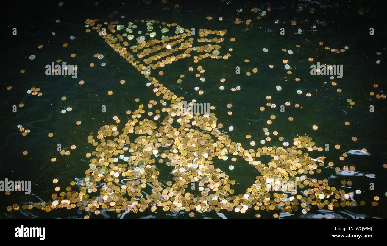 Coin WWII Memorial Iwo Jima Foto Stock