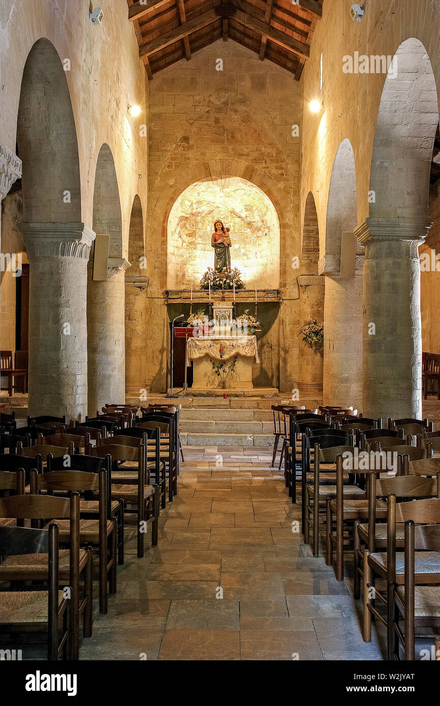 Italia Molise Matrice (Cb) - Chiesa di Santa Maria della Strada XI - XII secolo Foto Stock