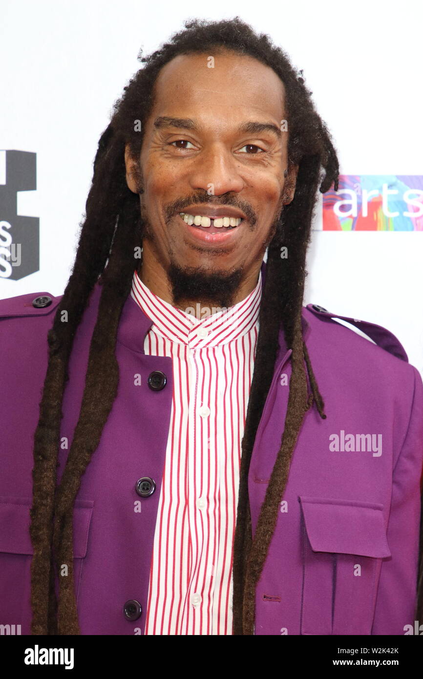 Londra, Regno Unito. Benjamin Zephaniah al South Bank Sky Arts Awards 2019 del Savoy, Strand, Londra il 7 luglio 2019 Ref: LMK73-J5154-080719 Keith Mayhew/Landmark WWW.LMKMEDIA.COM Media Foto Stock