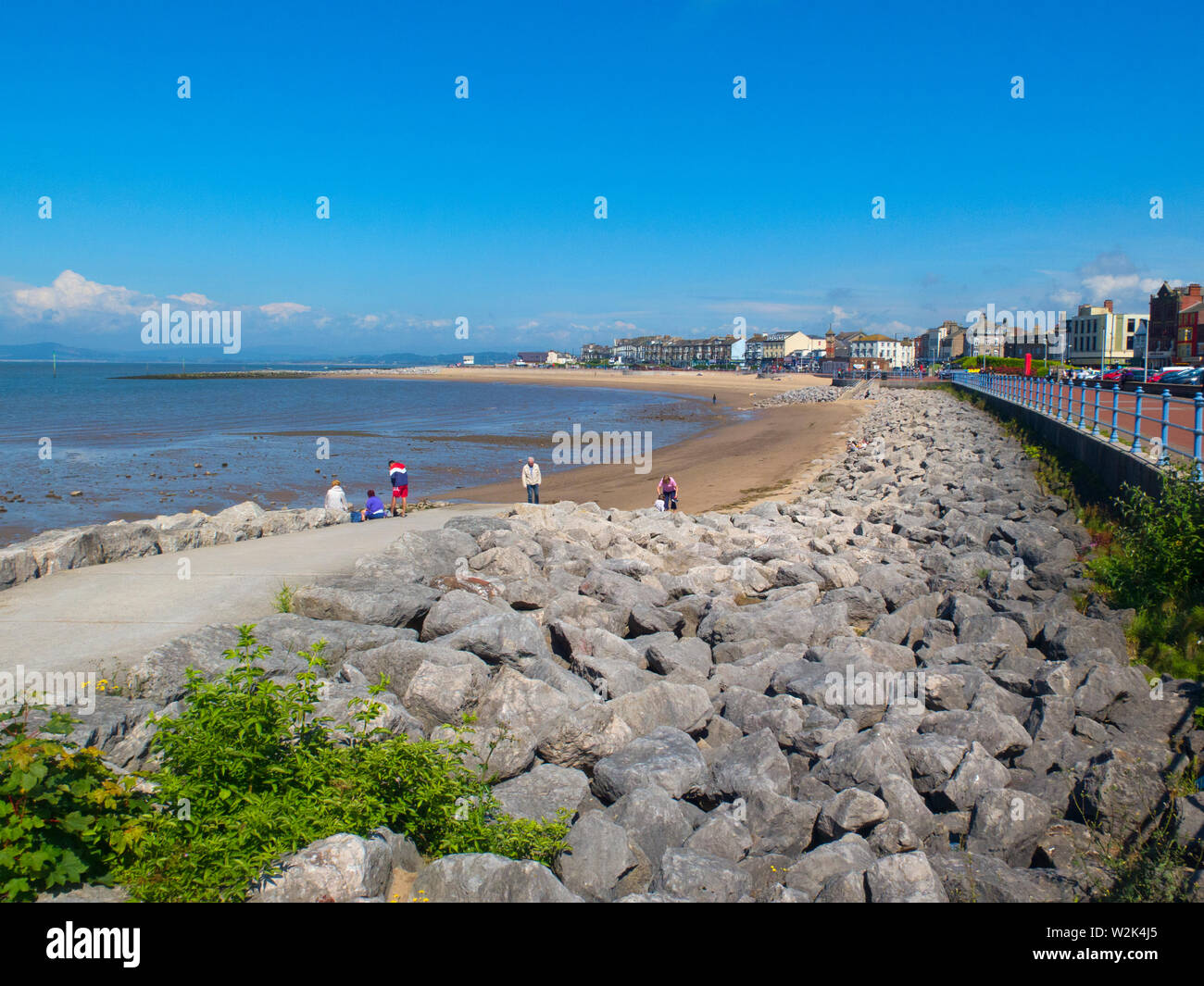 Morecambe lancashire Marine Road UK Foto Stock