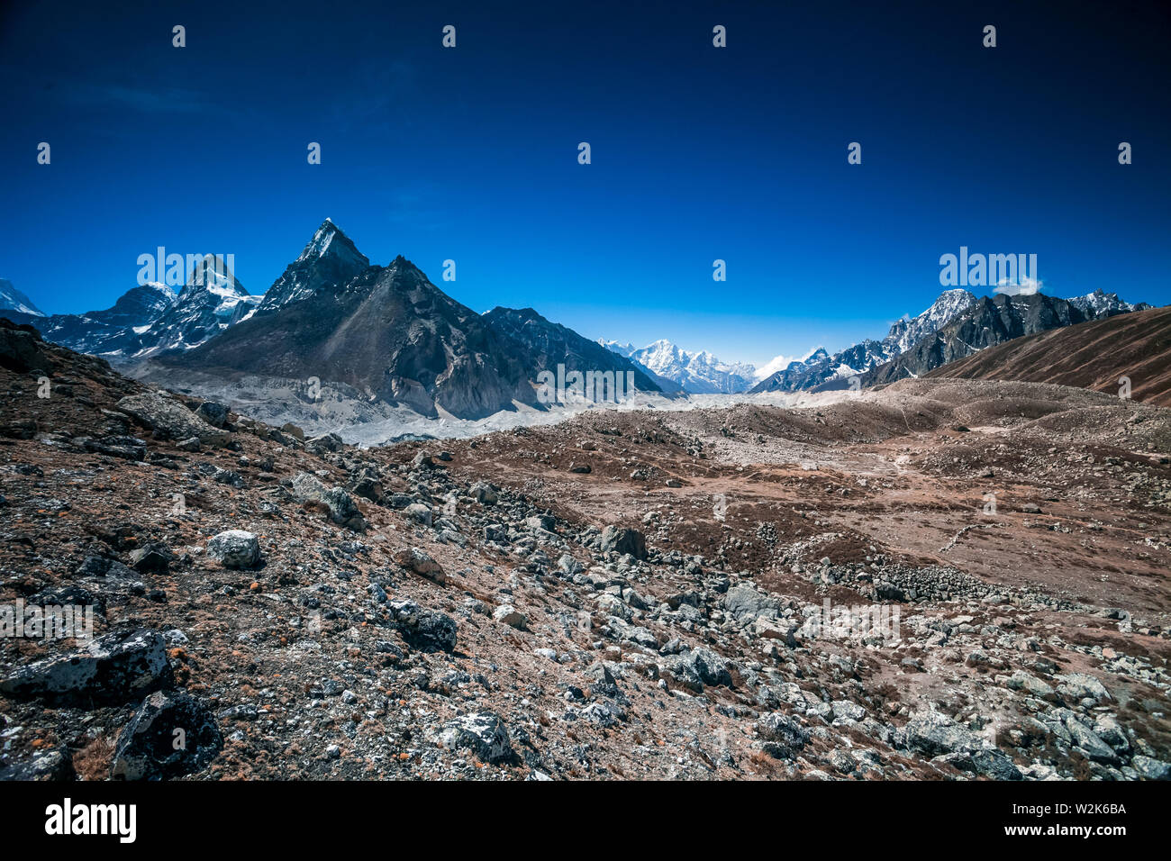 Bel paesaggio di Himalays, Nepal Foto Stock