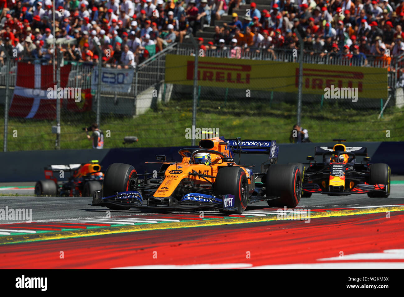Lando Norris, la McLaren F1 Team McLaren, MCL34, Austrian GP 2019, Red Bull Ring Spielberg Foto Stock