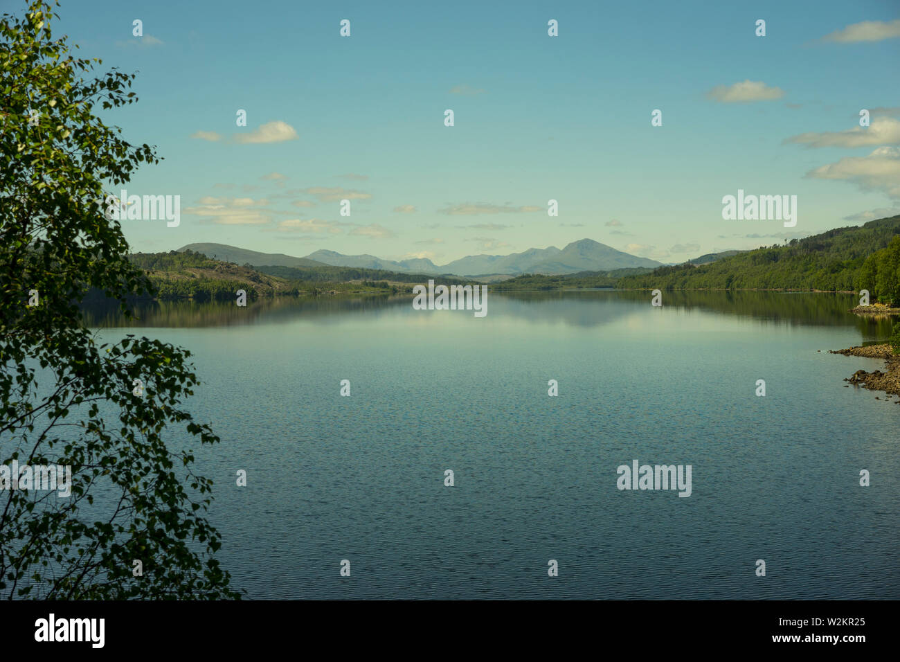 Loch Garry, Invergarry, Highland, Scotland, Regno Unito. Foto Stock