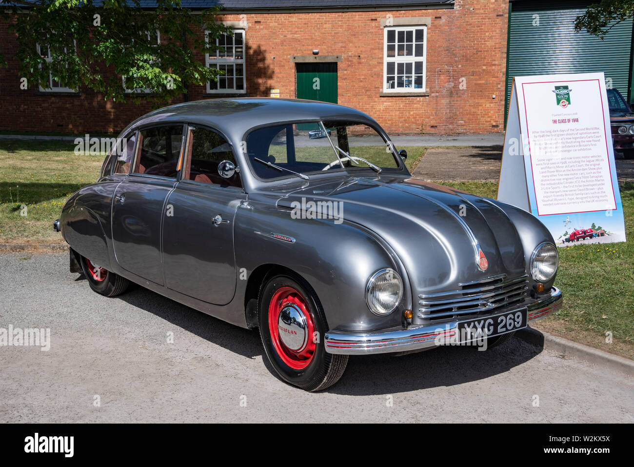 1950 Tatra T600 Tatraplan berlina al Festival di volano, Oxfordshire Foto Stock