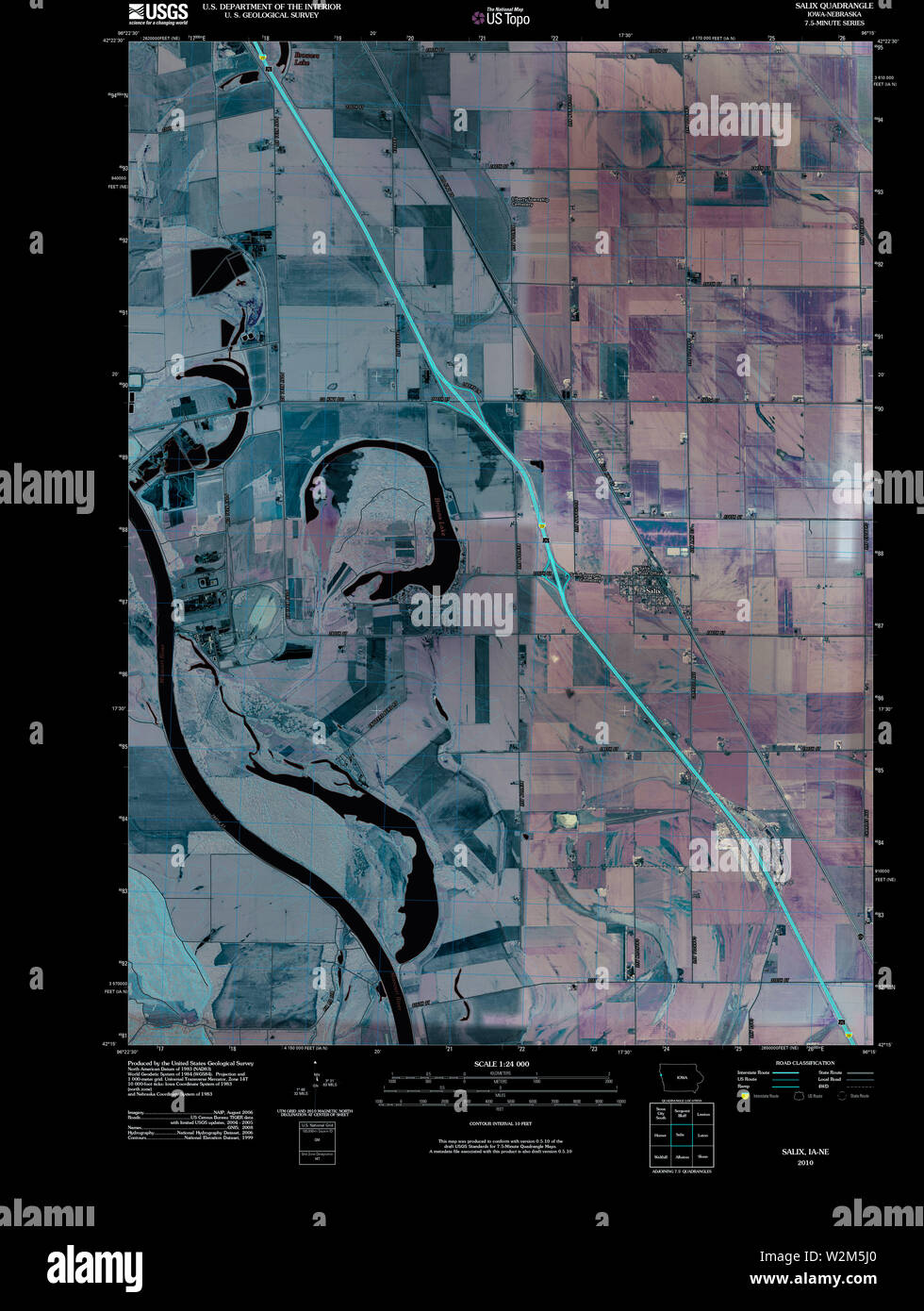 Salix iowa map immagini e fotografie stock ad alta risoluzione Alamy
