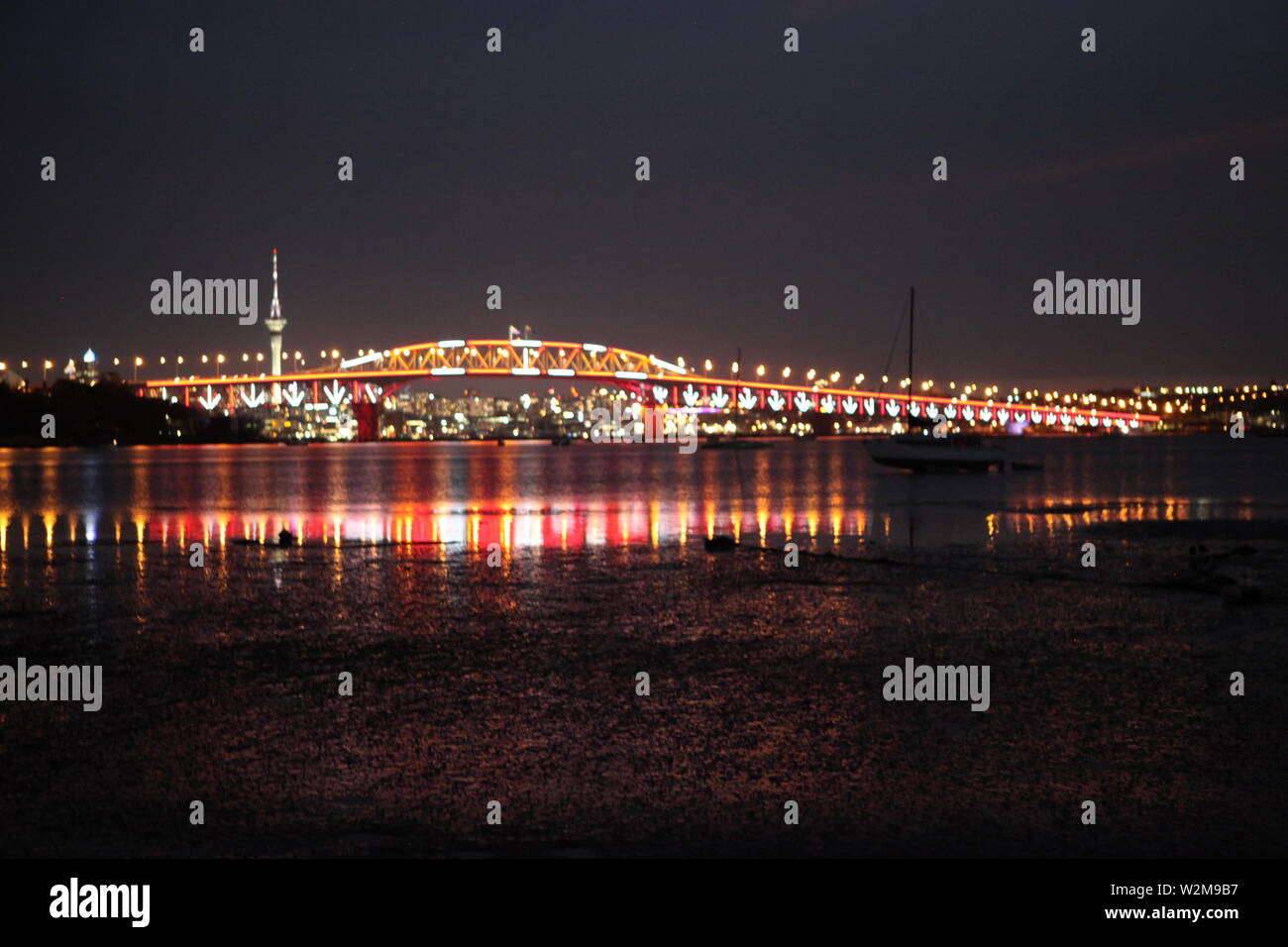 Auckland, Skyline, centro città, potenza economica della Nuova Zelanda Foto Stock