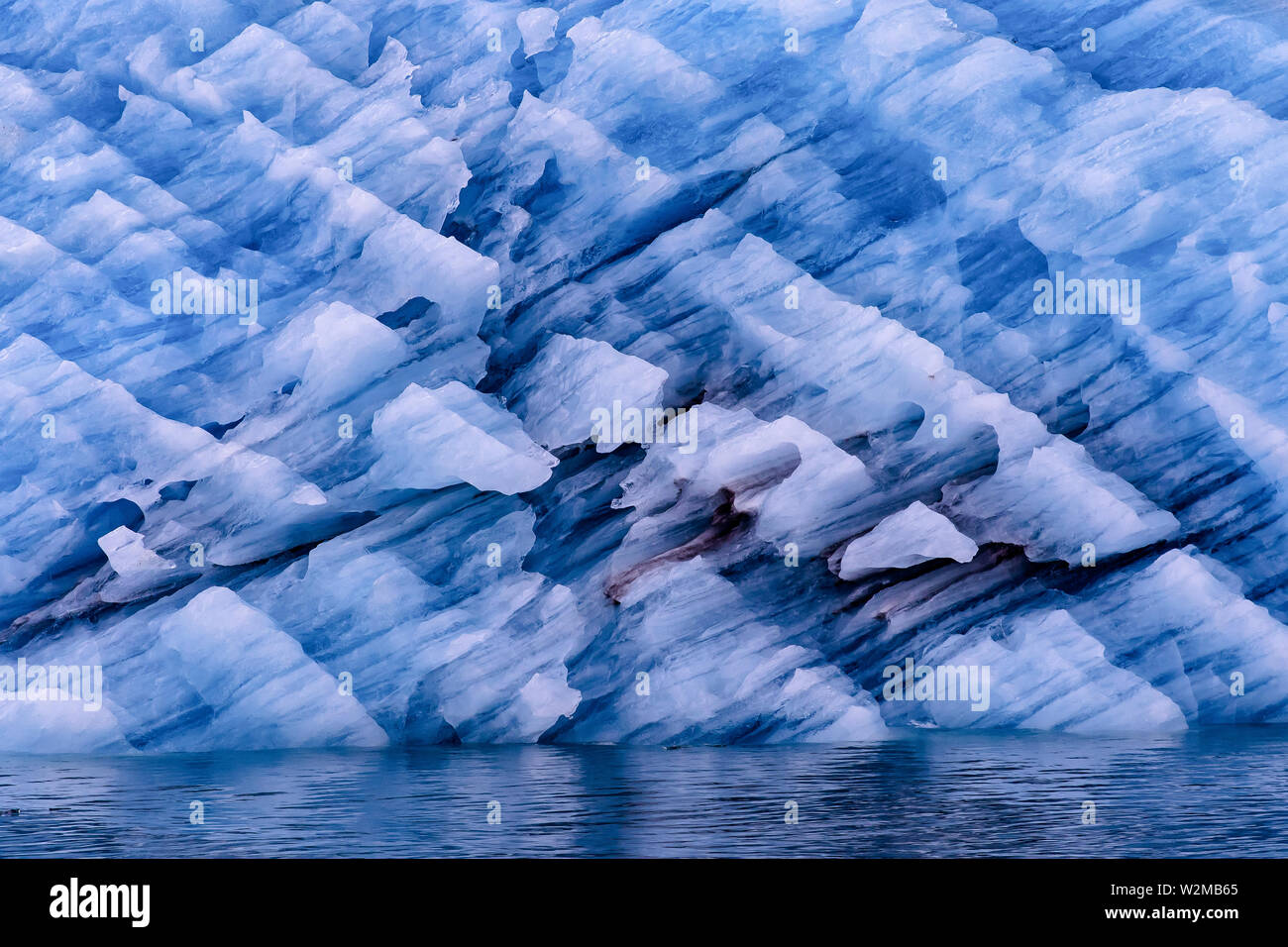Iceberg di Jokulsarlon ghiaccio, Laguna sud dell'Islanda. Foto Stock