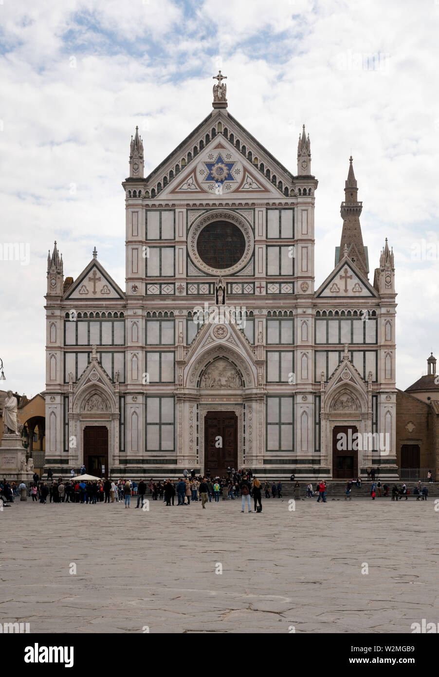 Florenz, Firenze, Santa Croce, Westfassade Foto Stock