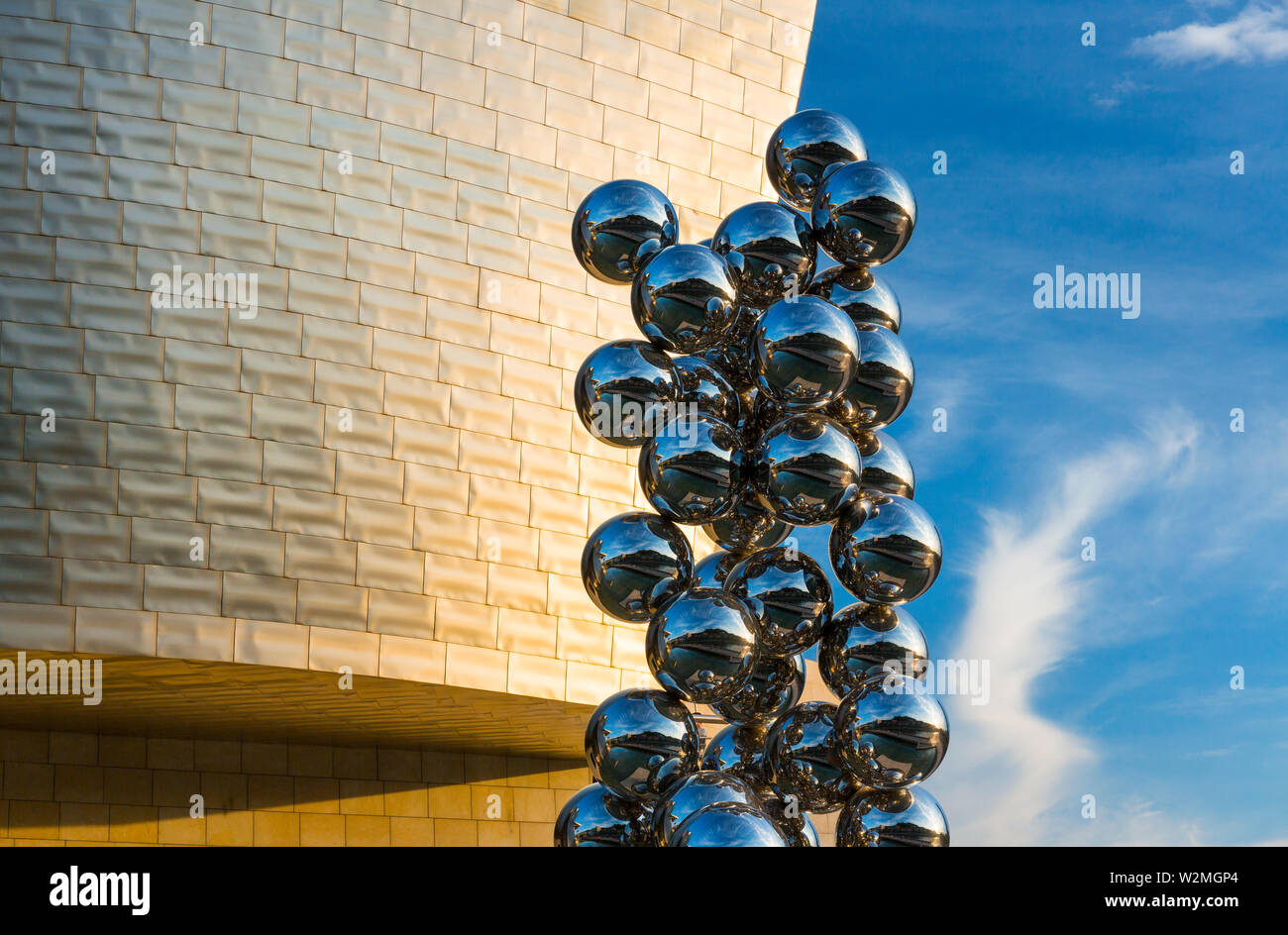 Museo Gugghenheim, Bilbao, Paesi Baschi in Spagna, Europa Foto Stock