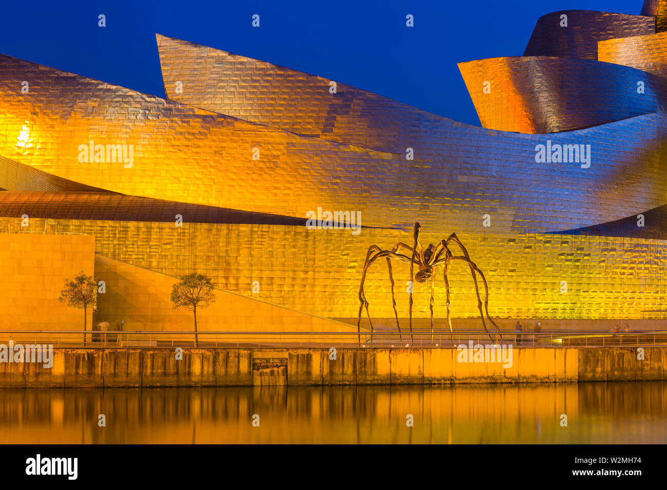 Museo Gugghenheim, Bilbao, Paesi Baschi in Spagna, Europa Foto Stock