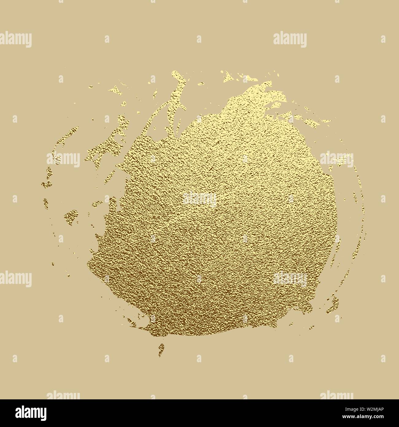 Oro corsa di vernice. Abstract oro scintillante arte testurizzata illustrazione. Disegnata a mano telaio spazzola elemento di design. Illustrazione Vettoriale Illustrazione Vettoriale