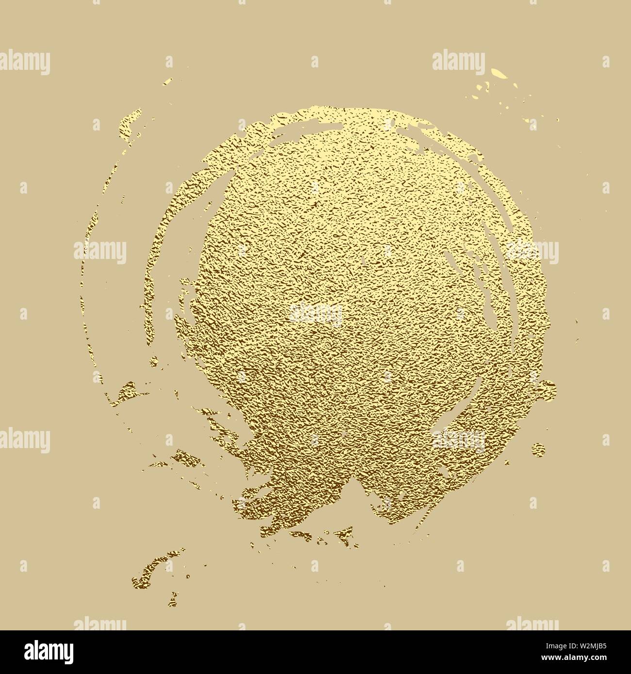 Oro corsa di vernice. Abstract oro scintillante arte testurizzata illustrazione. Disegnata a mano telaio spazzola elemento di design. Illustrazione Vettoriale Illustrazione Vettoriale