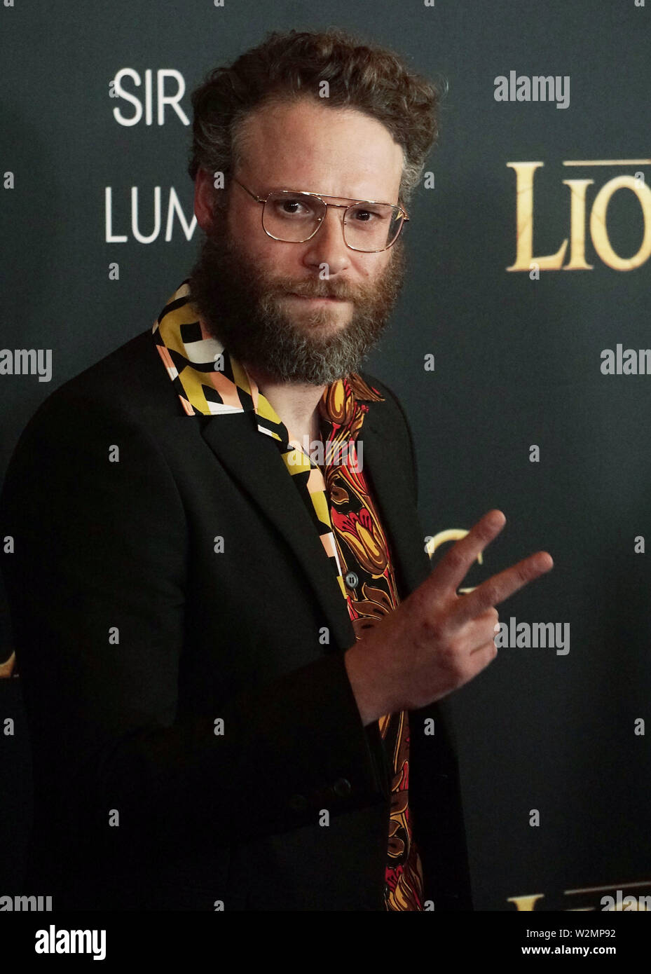 Los Angeles, Stati Uniti d'America. 9 Luglio, 2019. Seth Rogen 117 assistere alla premiere di Disney's 'Il Re Leone' in Dolby teatro sulla luglio 09, 2019 a Hollywood, California Credit: Tsuni/USA/Alamy Live News Foto Stock