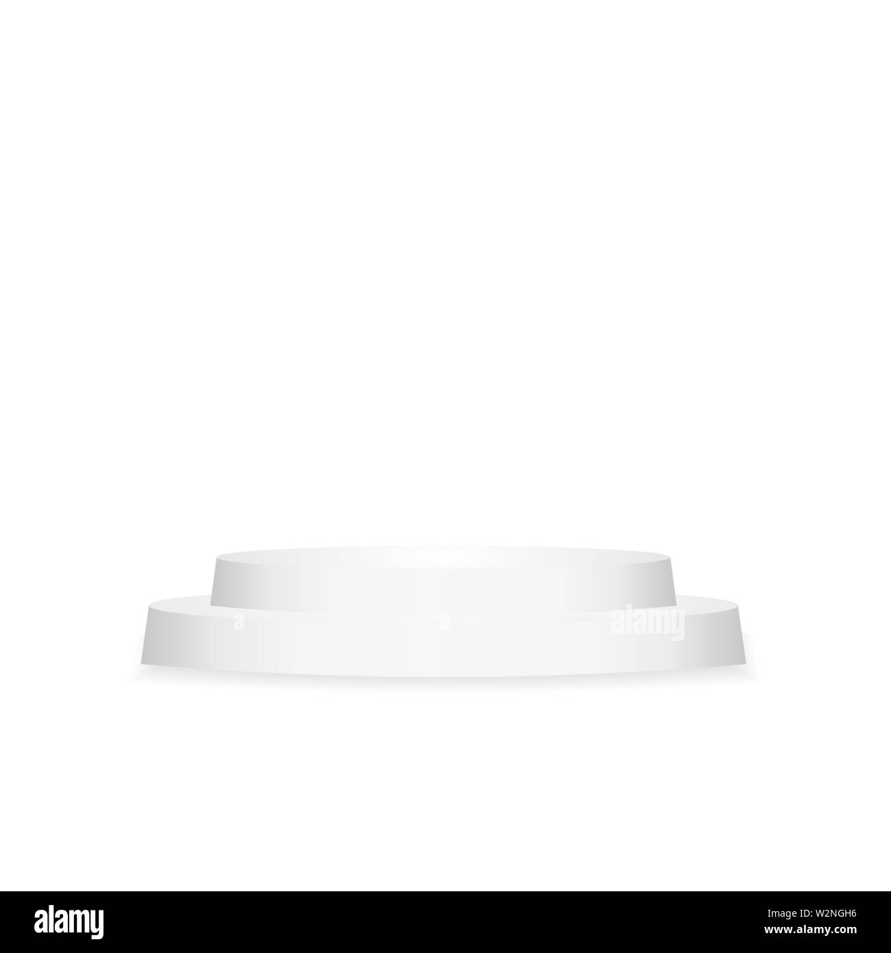 Abstract cerchio realistico podio con ombra. Vettore Illustrazione Vettoriale