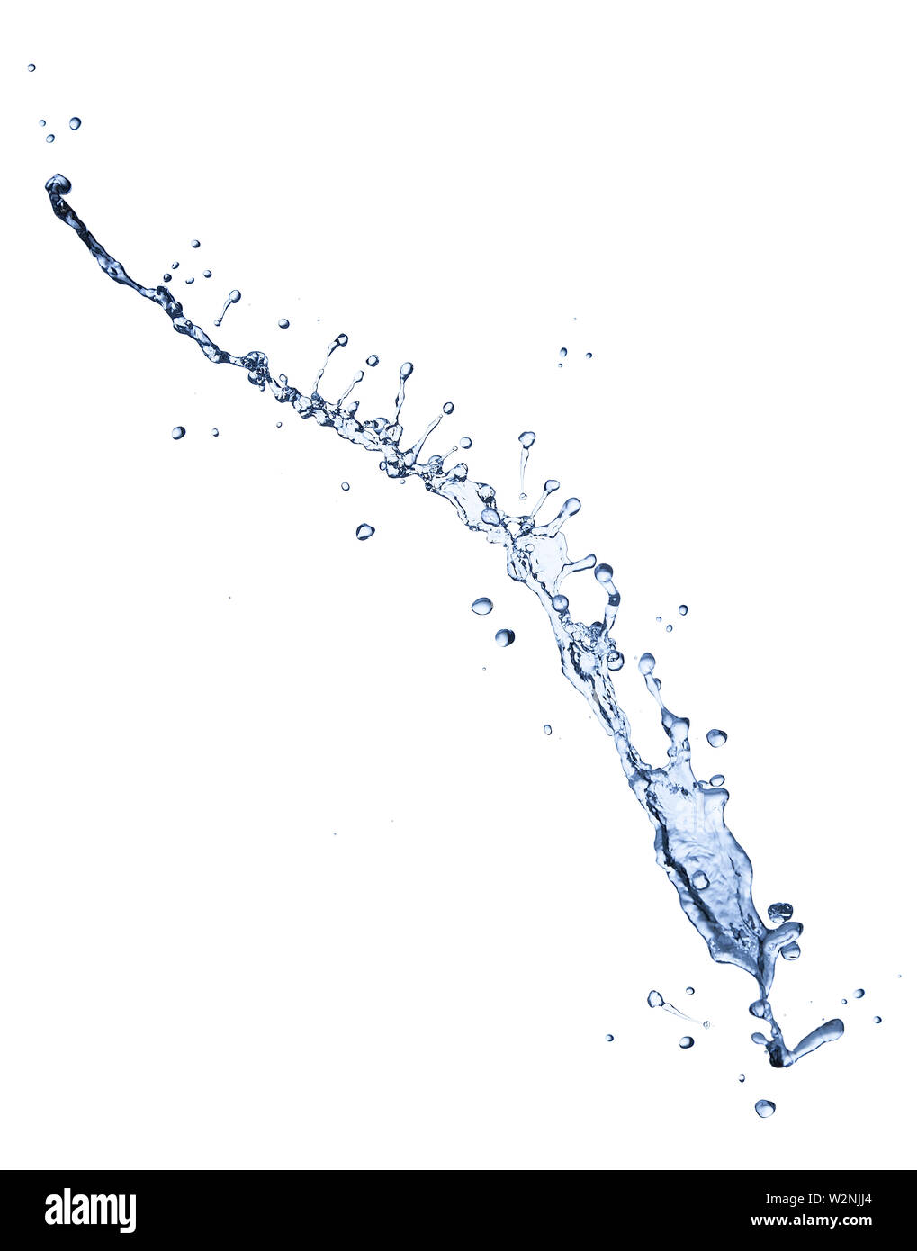 Acqua,acqua splash isolati su sfondo bianco abstract Foto Stock